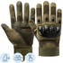 Перчатки тактические от ударов сенсорные зеленые (размер 8-9 (L))