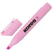 Текстовыделитель Kores High Liner Plus Pastel розовый (толщина линии 0.5-5 мм)