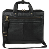 Сумка деловая мужская Polar черная (5191 Black)