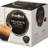 Кофе в капсулах для кофемашин Gimoka Dolce Gusto Espresso Vellutato (16 штук в упаковке) купить в интернет-магазине товаров для офиса и дома ТопГрад с доставкой