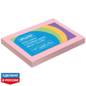 Стикеры Attache Simple 76х51 мм пастельные розовые (1 блок на 100 листов)