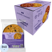 Печенье сдобное Деловой Стандарт Кукис с кусочками тёмной глазури 70 г (12 штук в упаковке) купить в интернет-магазине товаров для офиса и дома ТопГрад с доставкой