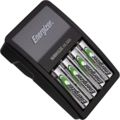 Зарядное устройство Energizer Accu Recharge Maxi E300321203 для 4-х  аккумуляторов (в комплекте 4 аккумулятора АА ёмкостью 2700 мАч)