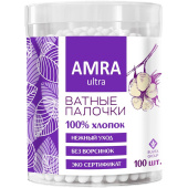 Палочки ватные Amra 100 штук