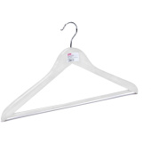 Вешалка-плечики Attache CU3013M-W3 деревянная с перекладиной белая  (размер 48-50, 3 штуки в упаковке)