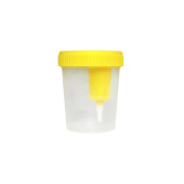 Контейнер для сбора биоматериалов стерильный c устройством для вакуумного отбора мочи 120 мл (250 штук в упаковке) купить в интернет-магазине товаров для офиса и дома ТопГрад с доставкой