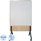 Доска магнитно-маркерная BoardSYS Wood 150x100 см односекционная с  полимерным покрытием (на колёсиках)