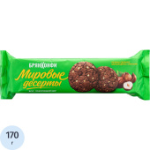 Печенье сдобное Брянконфи шоколадное с орехами 170 г купить в интернет-магазине товаров для офиса и дома ТопГрад с доставкой