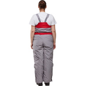 Полукомбинезон рабочий зимний женский з10-ПК серый/красный (размер  56-58, рост 170-176)