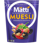 Мюсли Matti запеченные с ежевикой и малиной 250 г купить в интернет-магазине товаров для офиса и дома ТопГрад с доставкой