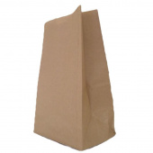 Крафт пакет бумажный светло-коричневый 21.6х30.5х12.1 см (1000 штук в упаковке)