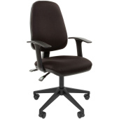 Кресло офисное Chairman 661 черное (ткань, пластик)