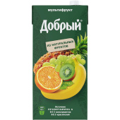 Нектар Добрый мультифрукт 2 л купить в интернет-магазине товаров для офиса и дома ТопГрад с доставкой
