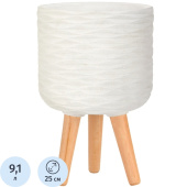 Кашпо Idealist Паттерн 9.1 л слоновая кость (39x25 см)