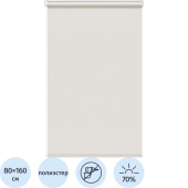 Рулонная штора Stars-W1985 V405 полиэстер молочная (80х160 см)
