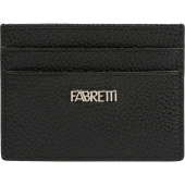 Картхолдер Fabretti натуральная кожа на 5 карт черный