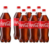 Напиток сильногазированный Coca-Cola 1 л (6 штук в упаковке) купить в интернет-магазине товаров для офиса и дома ТопГрад с доставкой