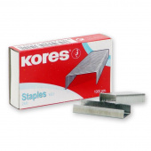 Скобы для степлера №24/6 Kores никелированные (1000 штук в упаковке)