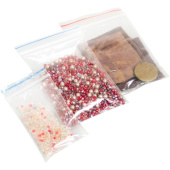Пакет с замком zip-lock (гриппер) ПВД 6х8 см 45 мкм (100 штук в  упаковке)