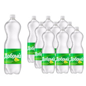 Напиток Добрый Лимон-Лайм газированный 1.5 л (9 штук в упаковке) купить в интернет-магазине товаров для офиса и дома ТопГрад с доставкой
