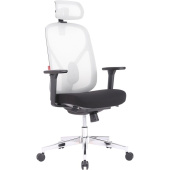 Кресло для руководителя Easy Chair 500 MC серое/чёрное (сетка/ткань,  металл)