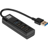 Концентратор Exegate EX293980RUS DUB-4P/1 (USB3.0 - 4xUSB3.0,черный)