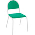 Стул офисный Серна СМ-7/22 ярко-зелёный (экокожа, металл белый)