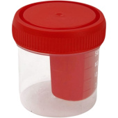 Контейнер для сбора биоматериалов Полиэфир стерильный 60 мл со шпателем  (250 штук в упаковке) купить в интернет-магазине товаров для офиса и дома ТопГрад с доставкой