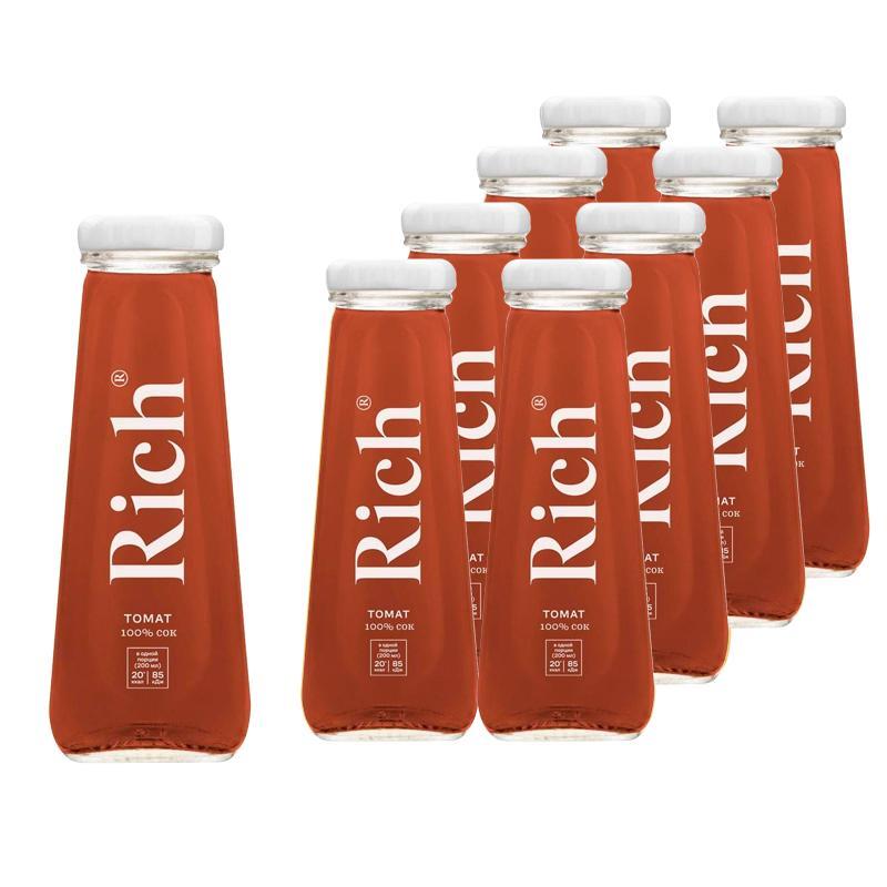 Сок Rich томатный 0.2 л (12 штук в упаковке)