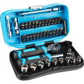 Отвёртка реверсивная TOPFORT с насадками (40 предметов, 9113140)