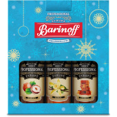 Сироп набор сиропов №3 Barinoff Лесной орех, Ваниль, Карамель 750 мл (6  наборов в упаковке) купить в интернет-магазине товаров для офиса и дома ТопГрад с доставкой