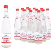 Вода минеральная Горная Вершина сильногазированная 0.5 л купить в интернет-магазине товаров для офиса и дома ТопГрад с доставкой