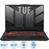 Ноутбук игровой Asus TUF Gaming FA507NVR-LP040 15.6" Gray AMD Ryzen 7  7435HS/16 ГБ/SSD 512 ГБ/nVidia GeForce RTX 4060 (90NR0JK5-M00230)