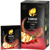 Чай черный Curtis Pleasure Time 25 пакетиков (шиповник, карамель, яблоко)