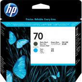 Головка печатающая HP 70 C9404A матовая черная и голубая оригинальная