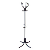 Вешалка напольная (стойка) М-10 на 5 персон с держателями для зонтов (черный)