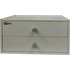 Органайзер настольный серый 2 ящика  325х250х167 мм