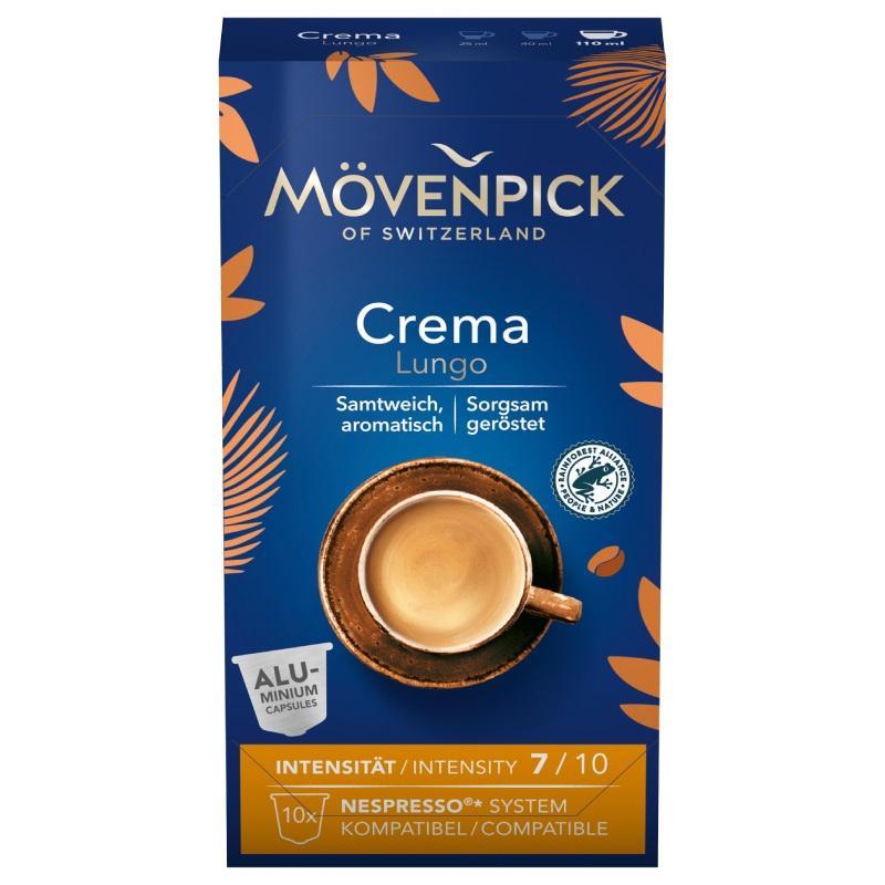 Кофе в капсулах для кофемашин Movenpick Lungo Crema (10 штук в упаковке)