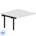 Стол прямой Strike UNN2TPV147BLNR (белый/чёрный, 1380х1366х750 мм) купить в интернет-магазине товаров для офиса и дома ТопГрад с доставкой
