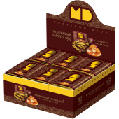 Шоколад порционный Монетный Двор Флагман молочный с миндалём в карамели (42 штуки по 12 г)