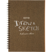 Скетчбук для маркеров, акрила, гуаши, темперы, акварели Kroyter А5 40  листов
