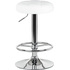 Табурет барный Dobrin Bruno белый/хромированный (искусственная  кожа/металл) купить в интернет-магазине товаров для офиса и дома ТопГрад с доставкой
