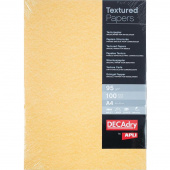 Дизайн-бумага Decadry Текстурная золотая (A4, 95 г/кв.м, 100 листов в упаковке)