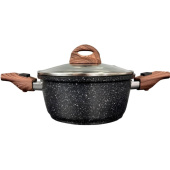 Кастрюля Panairo Eco induction (ECO-KAS-3-S2.wd-K.wd-I) 3.3 л литой  алюминий с крышкой