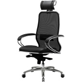 Кресло для руководителя Метта Samurai SL-2.04 черное (сетка, металл)