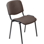 Стул офисный Easy Chair Изо коричневый экокожа металл чёрный (550725)