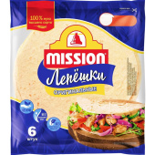 Лепешка Mission Оригинальная пшеничная 250 г (6 штук в упаковке)