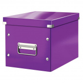 Короб для хранения Leitz картон фиолетовый 260x240x260 мм