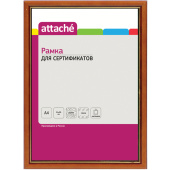 Рамка Attache А4 21x30 см деревянный багет 17 мм коньяк