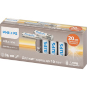 Батарейка AAA мизинчиковая Philips Entry (20 штук в упаковке)